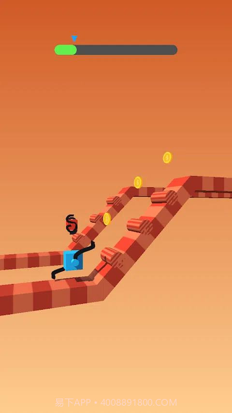 画登山者的腿截图2