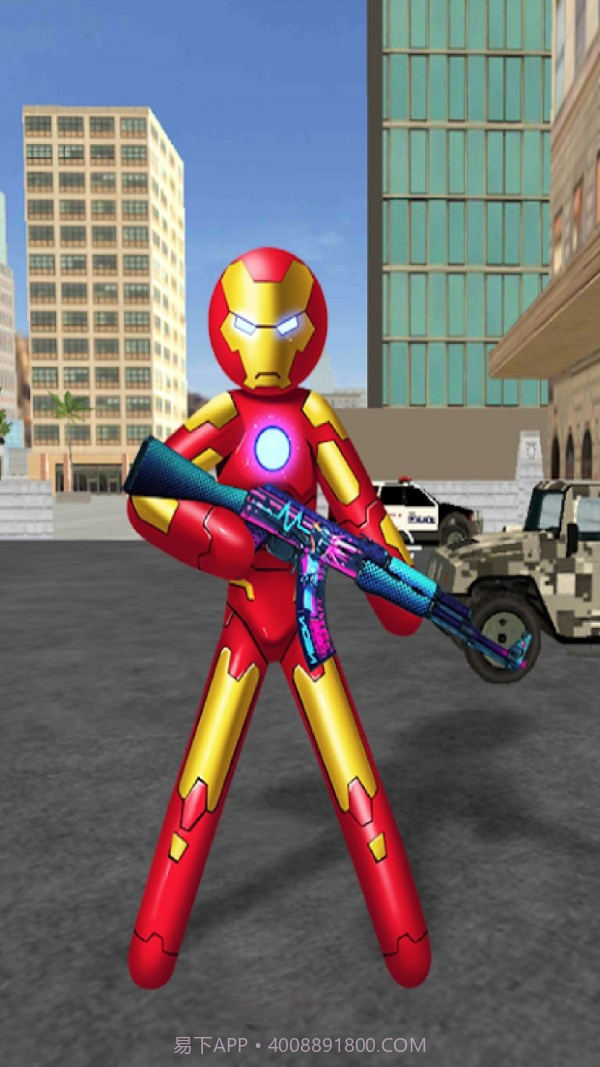 火柴人绳索英雄钢铁侠手机版截图3 火柴人绳索英雄钢铁侠手机版截图3