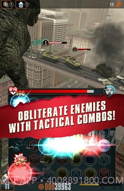 哥斯拉破坏3修改版(无限道具)V1.2 for android 英文版截图3