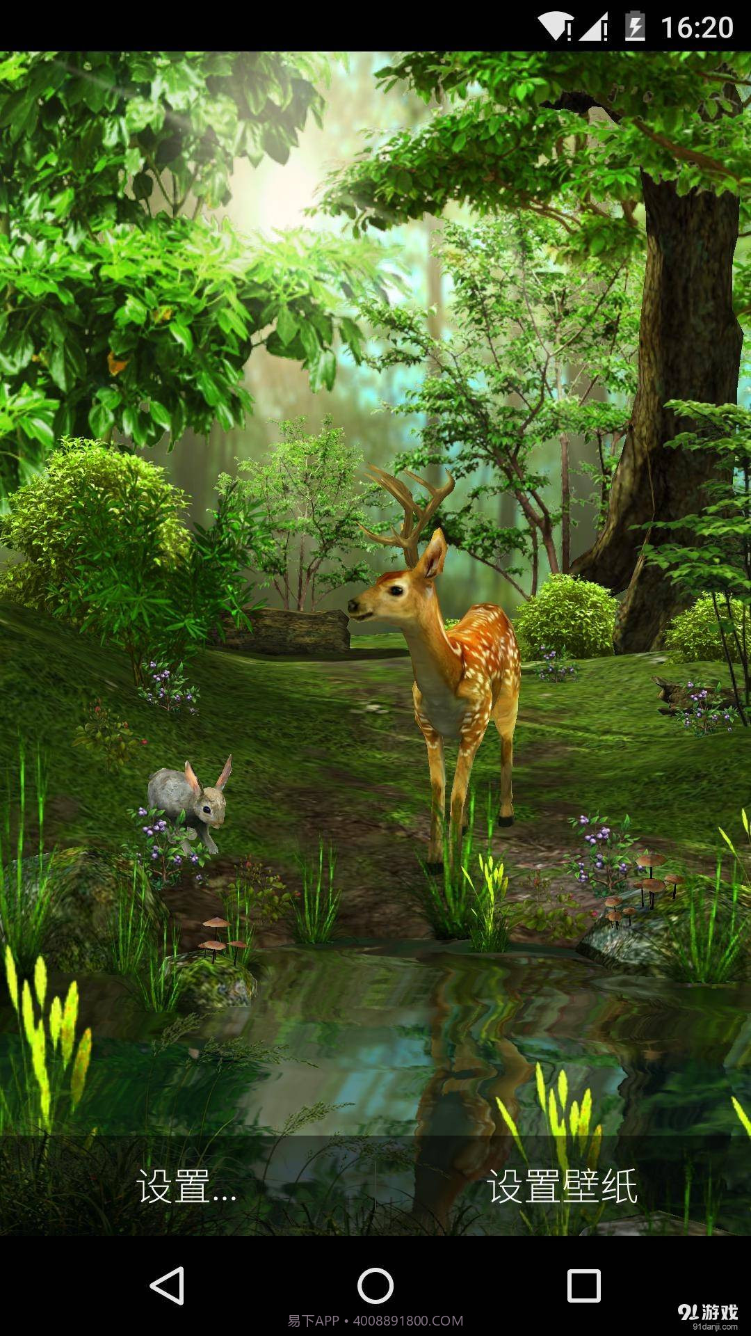 3D晨光森林:梦象动态壁纸截图1 3D晨光森林:梦象动态壁纸截图1