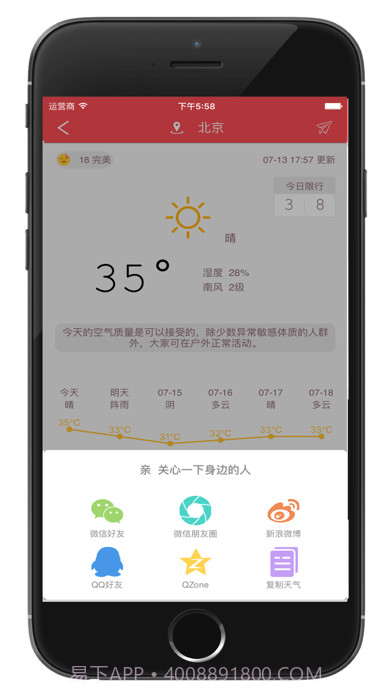 用易天气截图4